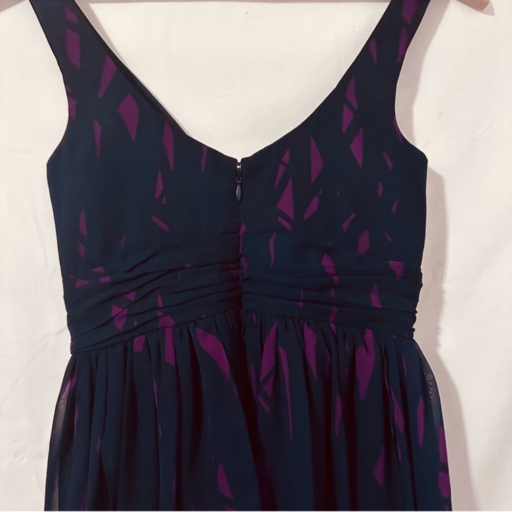 BCBG Generation | Dress | Navy with Fuchsia Print - Picture 13 of 15